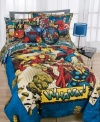 Packed with super style powers, the Marvel sheet set boasts allover comic book graphics–a good reason to read in bed! Featuring a 200-thread count.