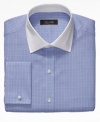 With a sophisticated subdued pattern, this dress shirt from Tasso Elba instantly elevates your wardrobe.