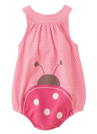 First Impressions Baby Sunsuit, Ladybug Sun Dress, Pink / White, Size: 6-9 months First Impressions Baby Sunsuit, Ladybug Sun Dress, Pink / White, Size: 6-9 months