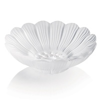 This decorative daisy dish, crafted in satin-finished crystal, makes a cheery addition to a desk or vanity table. This decorative daisy dish, crafted in satin-finished crystal, makes a cheery addition to a desk or vanity table.