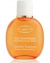 Feel happy, feel radiant, feel spirited! New Clarins Sunshine Fragrance has captured the scent of the sun. Uplifting and sparkling, it combines aromatherapy benefits, aromatic essential oils and plant extracts to make you feel happy, feel radiant and feel spirited ...all year long. 3.4 oz. 
