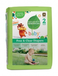 Seventh Generation Free & Clear Diapers, Super Jumbo Box -- Stage 2, 72 Count Seventh Generation Free & Clear Diapers, Super Jumbo Box -- Stage 2, 72 Count