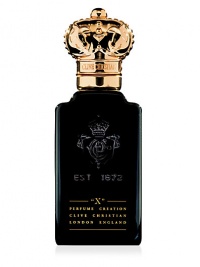 X for Men Perfume Spray. Spicy Woody. Modern and mysterious with an attitude that crosses, yet respects, conventional perfumery. Presented in a black glass flacon with gold overlay to acknowledge the powerful and unconventional quality of this perfume. 1.6 oz. · Top notes: Bergamot, spices cardamon, ginger, pink pepper · Heart: Sambac oil, jasmine hedione, pimento oil, orris · Base: Amber, styrax, labdanum, vetyver oil, cedarwood · Moss, cinnamon, vanilla X for Men Perfume Spray. Spicy Woody. Modern and mysterious with an attitude that crosses, yet respects, conventional perfumery. Presented in a black glass flacon with gold overlay to acknowledge the powerful and unconventional quality of this perfume. 1.6 oz. · Top notes: Bergamot, spices cardamon, ginger, pink pepper · Heart: Sambac oil, jasmine hedione, pimento oil, orris · Base: Amber, styrax, labdanum, vetyver oil, cedarwood · Moss, cinnamon, vanilla