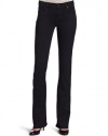 7 For All Mankind Women's Kimmie Bootcut Jean in Black Cast Rosalie Ann