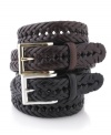 Give your outfit a little something extra. This leather braided belt from Club Room is just the thing for standout style.