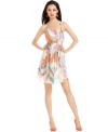 In a colorful painterly print, this RACHEL Rachel Roy dress is perfect for a sunny summer look!