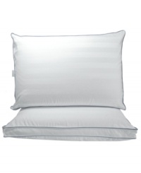 Awaken your senses to a new level of instant soothing support without the dependency of temperature. Featuring both a firm, ventilated European-style memory foam inner pillow and a plush, memory gel fiber inner pillow, this revolutionary pillow from Sensorpedic allows you to customize your comfort. Perfect for any sleep style. Also features a 300-thread count cotton cover finished with anti-stain protection. Gusseted. Awaken your senses to a new level of instant soothing support without the dependency of temperature. Featuring both a firm, ventilated European-style memory foam inner pillow and a plush, memory gel fiber inner pillow, this revolutionary pillow from Sensorpedic allows you to customize your comfort. Perfect for any sleep style. Also features a 300-thread count cotton cover finished with anti-stain protection. Gusseted.