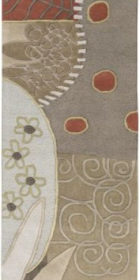 Area Rug 2x8 Runner Contemporary Moss Color - Surya Artist Studio Rug from RugPal Area Rug 2x8 Runner Contemporary Moss Color - Surya Artist Studio Rug from RugPal