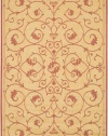 Couristan 1583/1112 Recife Veranda 2-Feet by 3-Feet 7-Inch Rug, Natural and Terra Cotta