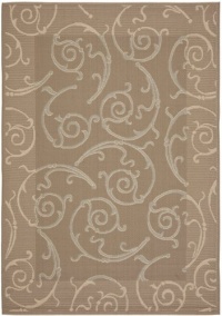 Area Rug 6x9 Rectangle Transitional Dark Beig - Beige Color - Safavieh Courtyard Rug from RugPal Area Rug 6x9 Rectangle Transitional Dark Beig - Beige Color - Safavieh Courtyard Rug from RugPal