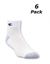 Champion Men's 6-pack Quarter Sock White Size 9-11 (Shoe Size 5-9) Champion Men's 6-pack Quarter Sock White Size 9-11 (Shoe Size 5-9)