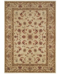 Presenting a intricate floral detail upon a soft ivory ground, the Premier area rug from Dalyn reinvents a beautiful Persian rug design for the Modern home. Made in Egypt of durable polypropylene and shimmering polyester fibers, it provides any room with captivating texture and added dimension. Presenting a intricate floral detail upon a soft ivory ground, the Premier area rug from Dalyn reinvents a beautiful Persian rug design for the Modern home. Made in Egypt of durable polypropylene and shimmering polyester fibers, it provides any room with captivating texture and added dimension.