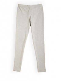 Every little active girl's wardrobe must-have, cut from sturdy cotton knit with the right amount of stretch for true comfort.Elastic waistband Embroidered whale logo at waist 96% pima cotton/4% spandex Machine wash Imported Every little active girl's wardrobe must-have, cut from sturdy cotton knit with the right amount of stretch for true comfort.Elastic waistband Embroidered whale logo at waist 96% pima cotton/4% spandex Machine wash Imported