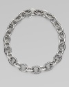 Bold, chunky links, alternating between smooth and cabled, create a necklace that's both classic and of-the-moment with true Yurman style. Sterling silver Length, about 19 Spring ring clasp Made in USA