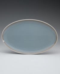 Present everyday main courses with subtle refinement. This fresh, beautifully glazed serving platter coordinates with Mist or Mist Falls pieces for a charmingly layered table. Present everyday main courses with subtle refinement. This fresh, beautifully glazed serving platter coordinates with Mist or Mist Falls pieces for a charmingly layered table.