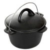 Cajun Cookware Dutch Ovens 2-Quart Seasoned Cast Iron Dutch Oven