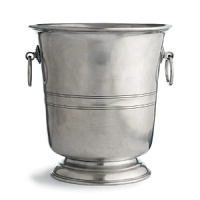 Transport yourself to il bar with this sophistication collection of Italian pewter bar accessories, perfect for at-home entertaining or as gifts. Crafted of the highest quality pewter and finished in a patina that echoes the exquisite finish of centuries past. Clockwise from back left: Champagne bucket, Ice bucket with handle, Wine bucket, Set of 6 coasters. Transport yourself to il bar with this sophistication collection of Italian pewter bar accessories, perfect for at-home entertaining or as gifts. Crafted of the highest quality pewter and finished in a patina that echoes the exquisite finish of centuries past. Clockwise from back left: Champagne bucket, Ice bucket with handle, Wine bucket, Set of 6 coasters.