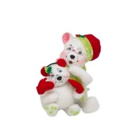 6 Snowflake Bear & Cub by Annalee 6 Snowflake Bear & Cub by Annalee