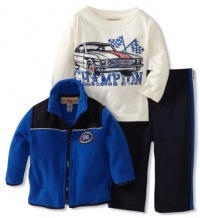 Kids Headquarters Baby-boys Infant KHQ Champion Jacket with Long Sleeve Tee and Pant, Blue, 24 Months Kids Headquarters Baby-boys Infant KHQ Champion Jacket with Long Sleeve Tee and Pant, Blue, 24 Months