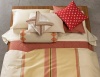 Calvin Klein Home Studio Major Stripe Kanako Queen Quilt - Coral