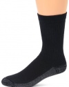 Magnum DC-2 Steel Toe Cotton Crew Sock, 3 Pair Pack (Black)