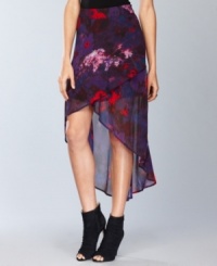 Instant wow factor for your wardrobe: INC's sultry printed skirt features a high-low hem to show off a little leg. (Clearance) Instant wow factor for your wardrobe: INC's sultry printed skirt features a high-low hem to show off a little leg. (Clearance)