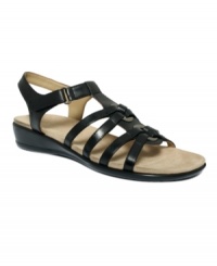 The sleek and sporty Hazelle sandals by Easy Spirit make every day even better! Silver-tone embellishments prettify the classic silhouette. The sleek and sporty Hazelle sandals by Easy Spirit make every day even better! Silver-tone embellishments prettify the classic silhouette.