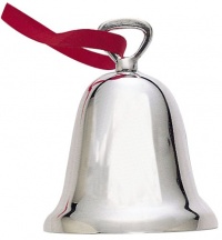Reed & Barton Plain Silver-Plated Christmas Bell Ornament Reed & Barton Plain Silver-Plated Christmas Bell Ornament