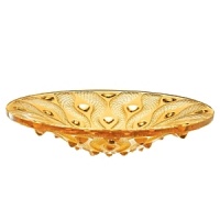 Serpentine Bowl Amber by Lalique. Lalique's unique firing method reveals hues from amber to cognac and infuses this Serpentine Bowl -- a symbol of seduction, wisdom and fertility -- with a beauty as dazzling as it is elegant. Serpentine Bowl Amber by Lalique. Lalique's unique firing method reveals hues from amber to cognac and infuses this Serpentine Bowl -- a symbol of seduction, wisdom and fertility -- with a beauty as dazzling as it is elegant.