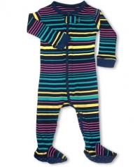 Leveret Footed Multi Colored Unisex Striped Pajama Sleeper 100% Cotton (Size 6M-5T) Leveret Footed Multi Colored Unisex Striped Pajama Sleeper 100% Cotton (Size 6M-5T)