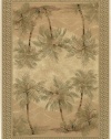 Couristan 2803/6387 Everest Palm Tree/Desert Sand 3-Feet 11-Inch by 5-Feet 3-Inch Rug