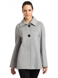 THE LOOKPoint collarTwo-button front closureLong sleevesDual front seam pocketsBack button tabTHE FITAbout 25 from shoulder to hemTHE MATERIALWool/cashmereFully linedCARE & ORIGINDry cleanMade in ItalyModel shown is 5'9 (175cm) wearing US size 4. THE LOOKPoint collarTwo-button front closureLong sleevesDual front seam pocketsBack button tabTHE FITAbout 25 from shoulder to hemTHE MATERIALWool/cashmereFully linedCARE & ORIGINDry cleanMade in ItalyModel shown is 5'9 (175cm) wearing US size 4.