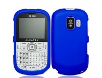 Asmyna ALC871AHPCSO203NP Titanium Premium Durable Rubberized Protective Case for Alcatel 871A - 1 Pack - Retail Packaging - Dark Blue