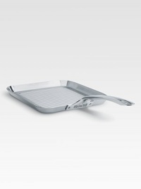 An elegant, professional-grade pan is manufactured with exclusive multi-ply construction, a specially designed combination of stainless steel and aluminum alloys for lifetime performance, durability, easy cleanup and even heat distribution. An elegant, professional-grade pan is manufactured with exclusive multi-ply construction, a specially designed combination of stainless steel and aluminum alloys for lifetime performance, durability, easy cleanup and even heat distribution.