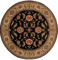 Ashara Agra Black Rug Size: Round 8'8