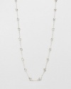 A simply chic design featuring hammered sterling silver beads on a long link chain. Sterling silverLength, about 37Slip-on styleImported 