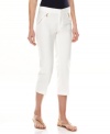 Inspired by Brasil's sultry style, go for the season's white-hot trend with these Calvin Klein cropped pants!