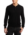 Perry Ellis Men's Long Sleeve Sweater with Buttons