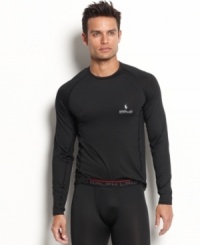 Updated classic long john crew neck pullover shirt by Polo Ralph Lauren has a hint of stretch for a perfect fit. It is also made from breathable mircofiber to provide all day comfort. Updated classic long john crew neck pullover shirt by Polo Ralph Lauren has a hint of stretch for a perfect fit. It is also made from breathable mircofiber to provide all day comfort.
