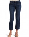 Dickies Women's 26 Inch Slim Denim Crop Pant