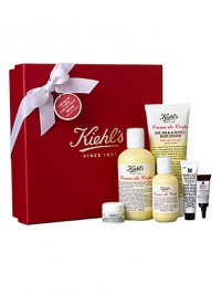 Our cherished Creme de Corps products, rich in all-day hydration, are ideal for luxuriously pampering dry skin. Includes Creme de Corps (8.4 oz. AND 2.5 oz.), Creme de Corps Soy Milk & Honey Body Polish (6.8 oz.), Ultra Facial Cream (0.25 oz.), Powerful-Strength Line-Reducing Concentrate (0.17 oz.) and Lip Balm #1 (0.5 oz.). Our cherished Creme de Corps products, rich in all-day hydration, are ideal for luxuriously pampering dry skin. Includes Creme de Corps (8.4 oz. AND 2.5 oz.), Creme de Corps Soy Milk & Honey Body Polish (6.8 oz.), Ultra Facial Cream (0.25 oz.), Powerful-Strength Line-Reducing Concentrate (0.17 oz.) and Lip Balm #1 (0.5 oz.).