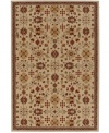 A colorful mosaic of florals and geometric accents present detailed imagery akin to fine needlework. The Knightsen area rug from Karastan incorporates traditional colors with incredibly thick, long pile for supreme softness and luxurious style underfoot.