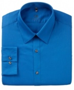 Turn on the brights. Electrify your look with this bold dress shirt from Geoffrey Beene.