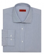 Classic and refined, this handsome HUGO dress shirt adds polish to your dress wardrobe.