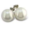 12mm Round Shell Pearl Stud Earrings