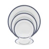 Bernardaud Athena Platinum Navy Five Piece Place Setting