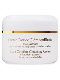 Extra-Comfort Cleansing Facial Cream. Ultra-gentle, with a rich texture that's ideal for dry or sensitive skin. Enriched with natural plant extracts to effectively cleanse without disturbing skin's moisture balance. Thoroughly removes make-up and surface impurities, ensuring all-day comfort and promoting softer, more supple skin. 7.0 oz. Made in France. Extra-Comfort Cleansing Facial Cream. Ultra-gentle, with a rich texture that's ideal for dry or sensitive skin. Enriched with natural plant extracts to effectively cleanse without disturbing skin's moisture balance. Thoroughly removes make-up and surface impurities, ensuring all-day comfort and promoting softer, more supple skin. 7.0 oz. Made in France.