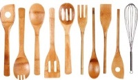 Cook N Home 10-Piece Bamboo Utensil Set Cook N Home 10-Piece Bamboo Utensil Set