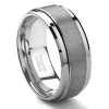 Tungsten Carbide Matte Men's Wedding Band Ring Sz 15.0