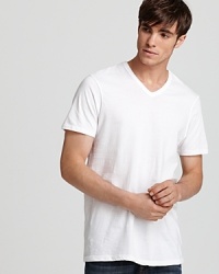 You can never have enough essentials. Stock up with a trio of these tagless, slim-fitting V-necks, rendered in breathable cotton for softness. You can never have enough essentials. Stock up with a trio of these tagless, slim-fitting V-necks, rendered in breathable cotton for softness.